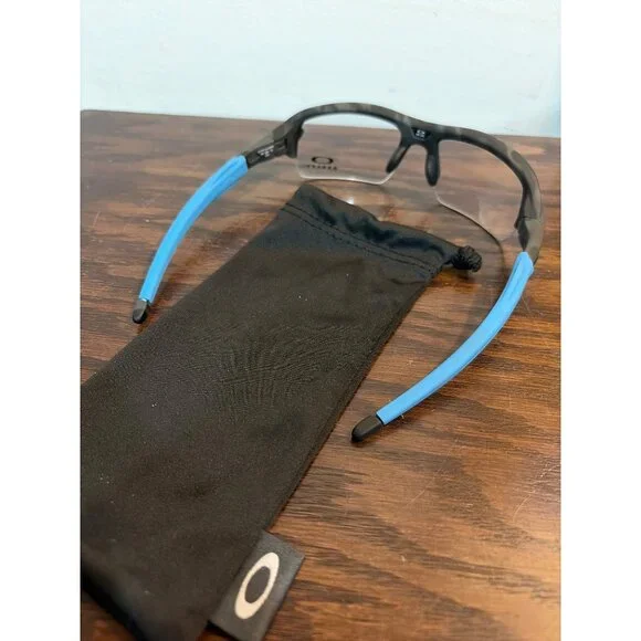 Oakley OY8015 Half-Rim No Prescription Eyeglasses Blue & Black Frame Soft Pouch - Picture 3 of 7
